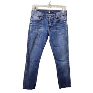 7 For All Mankind Gwenevere Crop Jeans, sz 27